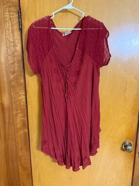 Lapogee Women Blouse Burnt Orange Size 2X